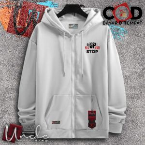 Viral!!! Jaket Zipper Pria Distro Uncle.Clothing Warna Hijau Army Sablon Go Up - Sweater Resleting - Baru 2024 - Murah Keren - Jaket Kekinian -Bisa Cod