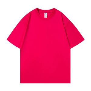 [ Summer New ][ Summer New ] High Quality 280g Heavy Short Sleeve t T-shirt Mens and Womens Same Pure Cotton Loose All-Match Small Neckline Pure White Bottoming Shirt [ Ultra-Thin Sweat-Permeable ][ Ultra-Thin Sweat-Permeable ]