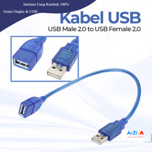 ROBOTSKY Kabel USB Extension Cable 2.0 AM AF 29 cm - A13 - Blue