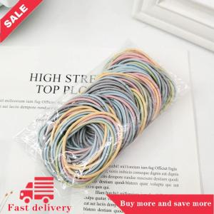 [COD] 100pcs phụ nữ Cô Gái Tóc ban nhạc cao su tóc Tie dây thừng đàn hồi hairband ponytail chủ sở hữu headbands scrunchies