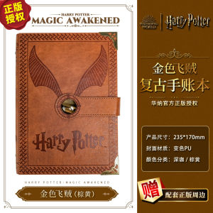 Harry Potter Notebook Handbook Golden Flyer Hardcover Diary Wizarding Academy Handbook