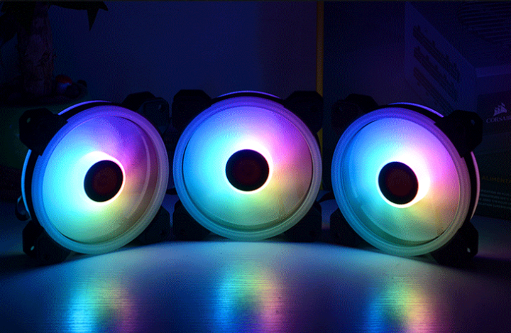 Red Blue Rgb Computer Inplay RGB Case Fan, 120mm, Red/Blue/RGB LED Fan, 4-Pin, Suitable for ...