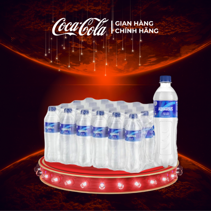 Lốc 24 Chai Nước Điện Giải Bù Khoáng Aquarius 500ml Coca-Cola Chính Hãng Sale 15.10_LD