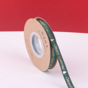 Christmas Printed Ribbons Spool Polyester Florist Supplies for Flower and Gift Wrapping Decorative Ribbon