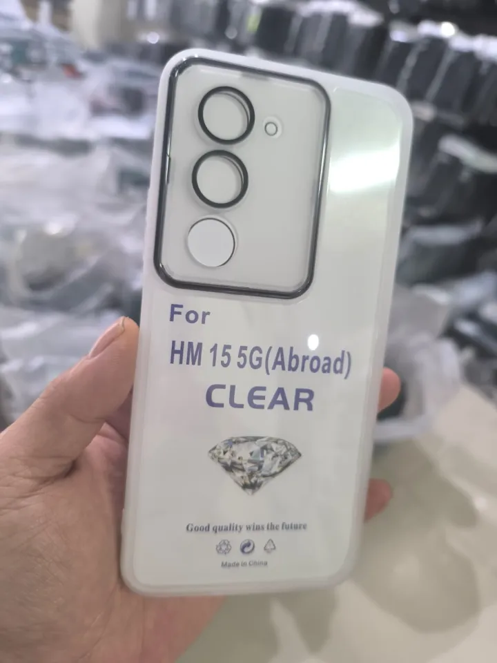 CASING HP XIAOMI REDMI 15 4G 5G SILIKON SQUARE PLATING RING KAMERA