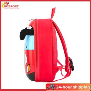 【HOSPORT】3D การ์ตูนบัสเด็กวัยหัดเดินกระเป๋าเป้สะพายหลังน่ารักการเดินทางกระเป๋าเป้สะพายหลังโรงเรียนเล็ก ๆ สำหรับเด็กผู้ชายไปเที่ยวนอกบ้าน