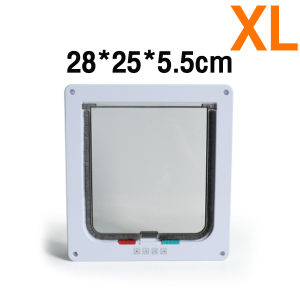 ประตูแมว ประตูสัตว์เลี้ยง ประตูสุนัข ประตูสำหรับสัตว์เลี้ยง กันแอร์ออก 4 โหมดเข้าออก  ติดตั้งง่าย Pet Door ประตูสัตว์เลี้ยงสองทาง 3 ขนาด