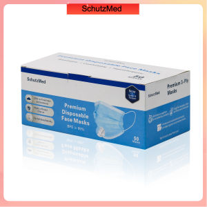 SchutzMed (50PCS) 3Ply Disposable Protective Face Mask