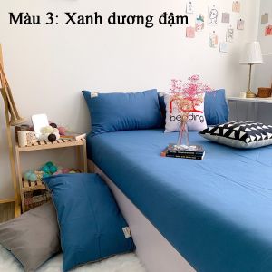 GA LẺ Không Vỏ Gối Cotton Tici Phong Cách Hàn Quốc Mềm Mại Mịn - Trùm Sỉ ADu79 Set Ga Gối Chăn Ga