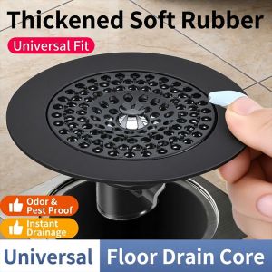Floor Drain Cover Hair Catcher Anti-Pest Odor Filter ABS Universal Fit HDB Bathroom Kitchen