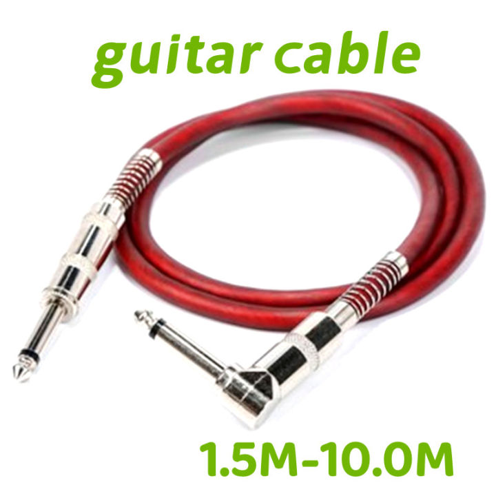【1.5m/3m/5m/10m】6.35mm Jack To 6.35mm 1/4" Microphone Cable Guitar cord