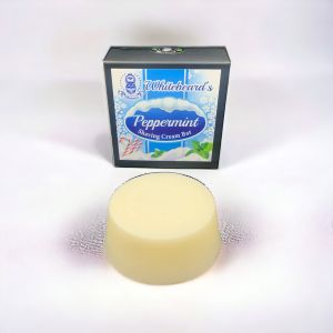 Whitebeard Mens Premium Peppermint Shaving Cream Soap Bar