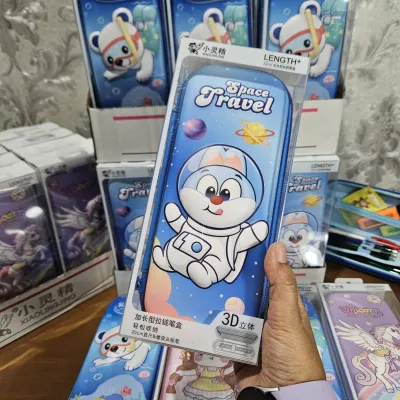 IVSHOP - Tempat Pensil Ukuran Besar 3D Unicorn Free Box Exclusive Kotak Pensil Hard Case Anti Air Wangi Bahan Eva Import Mewah