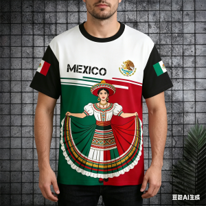 Fashion Mexico National Flag Print T Shirt For Men Funny 3D Eagle Pattern Short Sleeve Summer Casual O-neck Loose Top Mens Tees h260615