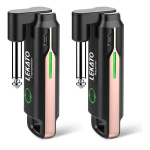 LEKATO WS-70 Wireless Guitar System Rechaegeable Wireless Transmitter and Receiver For Bass Guitar Electronic Instrument