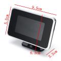 AUTOFun 2in1 LCD Alat Pengukur Digital Tegangan Tekanan/Suhu Air Meter W/Alarm M10 40-50℃ Water Temperatur Digital Voltmeter Motor Mobil. 