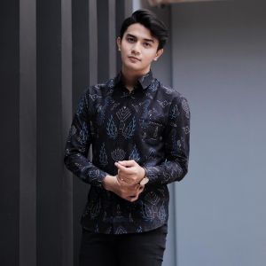 PROMO TERBARU-KEMEJA BAJU BATIK PEKALONGAN PRIA MURAH MEWAH MOTIF KEKINIAN LENGAN PANJANG JS-K07