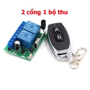 KR2202 - Mạch công tắc điều khiển từ xa 12V 10A 2 ngõ ra tắt mở 2 thiết bị độc lập