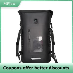 【MPJow】 30L Waterproof Dry Bag Camping Backpack Drift Swimming Large River Trekking Diving Rafting Canoeing Kayak PVC Camping Bag Pack