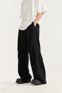 INFLATION brand men youth cut pleated suit pants new spring/summer 2024 trendy brand loose wide leg boy casual pants