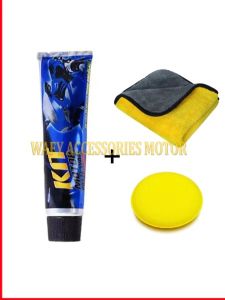 Paket Isi 3 - Kit Paste Wax Biru 60 Gram + Kain Lap Microfiber + Busa Poles