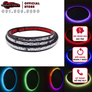 Dải Led Trang Trí Cảnh báo Xe Tải ban đêm 24V lái xe an toàn Dài 1.5m/2m Ánh Sáng Nhấp Nháy hiệu ứng nước Chảy Ambient Light bên ngoài Xe Ô Tô