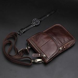 ตำนานช่างซ่อม  ใหม่ Retro TREND Men กระเป๋าคาดเอวสำหรับโทรศัพท์มือถือเงินสำหรับเดินทางชาย Belly กระเป๋าคาดเอวกระเป๋าขายดี