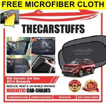 Kia Sorento 3rd Gen 2014-Current Front side 2 pieces Magnetic Carshade