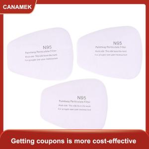【CANAMEK】 20 cái 5N11 bụi bông giấy lọc cho 6200 7502 6800 hóa chất phun sơn mặt nạ khí phụ kiện