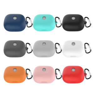 Quality Silicone Case For Earbuds Cover Featuring Precise Cutout And A Carabiner For Easy Carrying