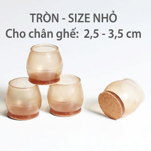 Bộ 4 silicon bọc chân bàn ghế chống va đập trơn trượt Living C BCB