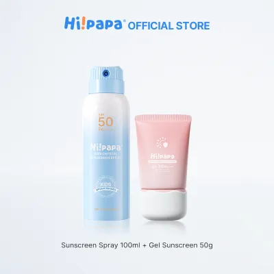 Hi!papa Sunscreen Mist SPF50 PA++++ Waterproof for Kids/Adults | Outdoor Sports & Beach Sunblock