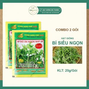 [EcoSeeds] Combo 2 Gói Hạt Giống Bí Đỏ Siêu Ngọn Nông Hưng Phú - Sinh Trưởng Mạnh - Gói 20g