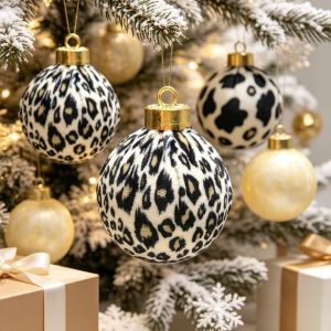 GENENIC 15PCS Plush Christmas Decoration Pendant Festival Atmosphere Plastic Xmas Tree Hanging Pendants Festive Decor 6/8cm Christmas Tree Decoration Christmas Tree