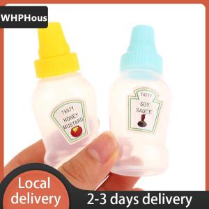 [COD] WHPHous Ship within 24 hours 1 4Pcs Mini Cute Tomato Ketchup Bottle Portable Small Sauce Container Salad Dressing Container Pantry Containers For Bento Box