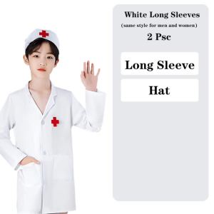 Boys Girls Doctor Costume for Kids Nurse Uniform Surgical Gown Role Play Doctor Outfit Surgeon Career Doctors Costume for Kids