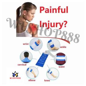 WESHOP888  Gel Ice Packs for Injuries  Adjustable Wrap for Pain Relief Ice Pack+Heat Pack Non-Toxic Smooth Reusable Support