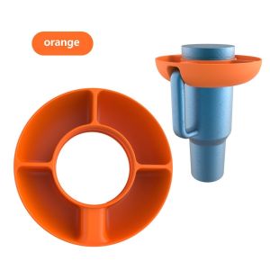 Silicone snack tray suitable for 40oz insulated cup snack tray water cup snack tray