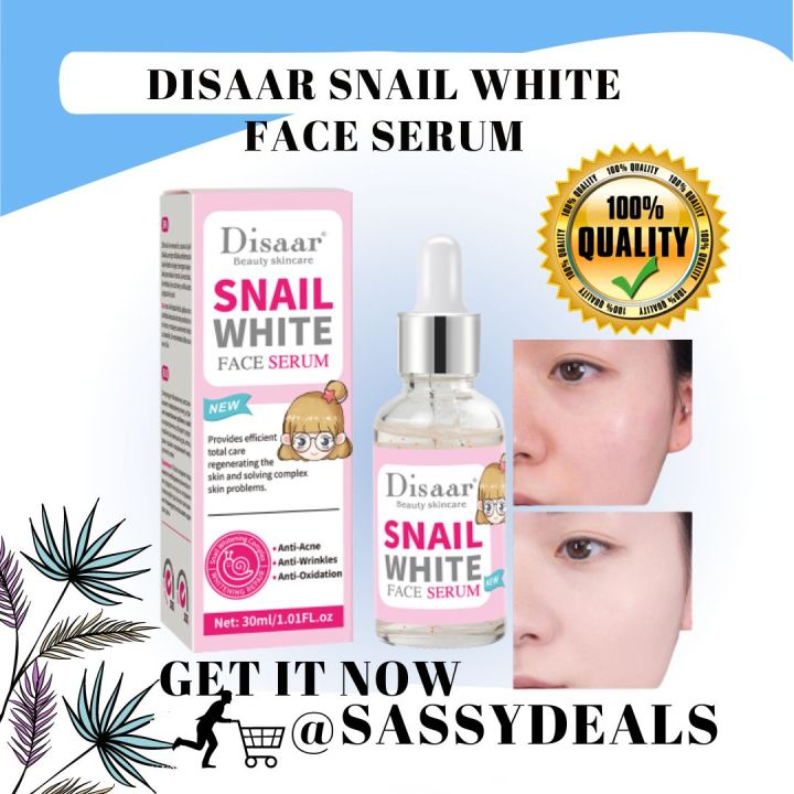 Authentic Disaar Snail White Face Serum Regenerating Skin Anti Acne