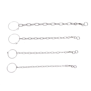 Bird Foot Rings Stainless Steel Parrot Leg Chain Active Opening Clip Training Accessories for Small Medium Large Birds