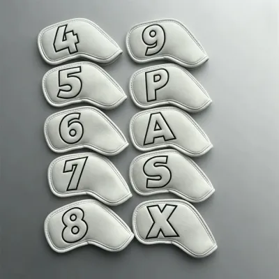 Golf Iron Digital Magnetic Headcover Set 10pcs Compatible with All Brands of Irons Magnetic Closure Design golf irons cover