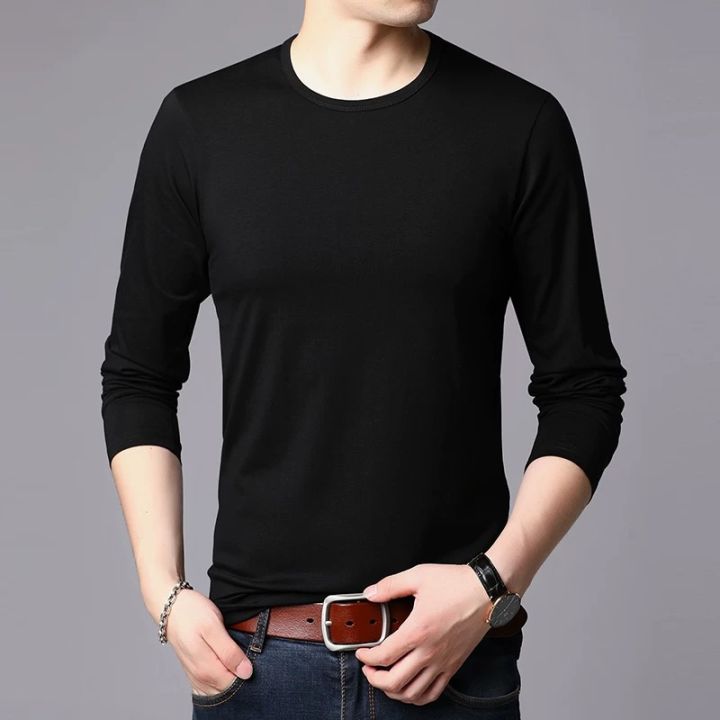 Plain Korean Fashion Long Sleeve T-shirt For MenTop Sale Unisex | Lazada PH