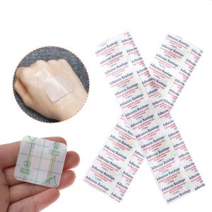 100pcs Adhesive Wound Dressing Hypoallergenic Non-woven Adhesive Band Aid Bandage Waterproof