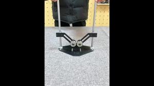 btnx Adjustable Height Double-roller Support Stand - Woodworking Cutting Material Holder for Logs PVC Pipes Conveying & Cutting 9Q4T2