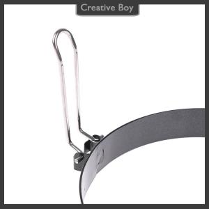 [Creative] 9 10 15 20cm Bánh Vòng khuôn kim loại chiên trứng Shaper không dính trứng vòng nấu ăn