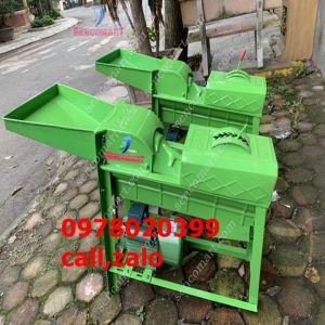 Máy tách hạt ngô lắp mô tơ toàn phát 15kw(2 hp)