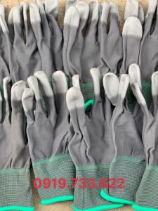 Găng tay tĩnh điện PU xám Găng tay phòng sạch tĩnh điện ESD