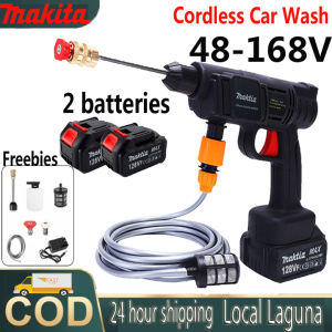 【COD 】 High Presure Water Spray Gun Car Wash 48V-168V Portable High Pressure Washer Machine Cordless Washer water pressure With Foam Generator Nozzle Water Pump Auto Garden Sprayer
