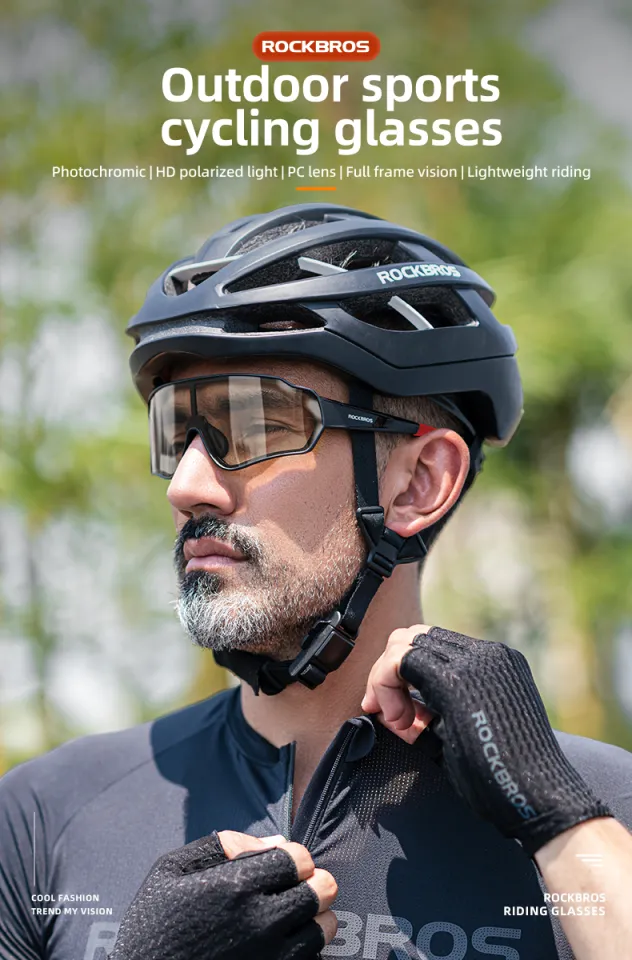 ROCKBROS New Cycling Glasses Bike Photochromic Polarized Glasses