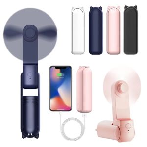 JITEN USB Rechargeable Portable Mini Handheld Fan 3 Speed Adjustable Small Pocket Fan Durable Cute Folding Cooling Hand Fan for Women
